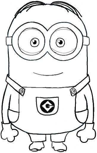 How to Draw Dave ... one of the Minions from Despicable Me Drawing Tutorial Drawing Of Minions, Drawing Minions, Minions Drawing, Minion Painting, Minion Drawing, Minion Coloring Pages, Minion Art, Minions Coloring Pages, Minion Christmas