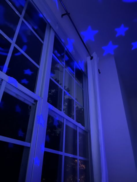 Bedtime Bear Aesthetic, Space Room Aesthetic, Blue Stars Aesthetic, Henry Dsaf, Dipping Dots, Blue Grey Rooms, Infinity On High, Blue String Lights, Star Boy