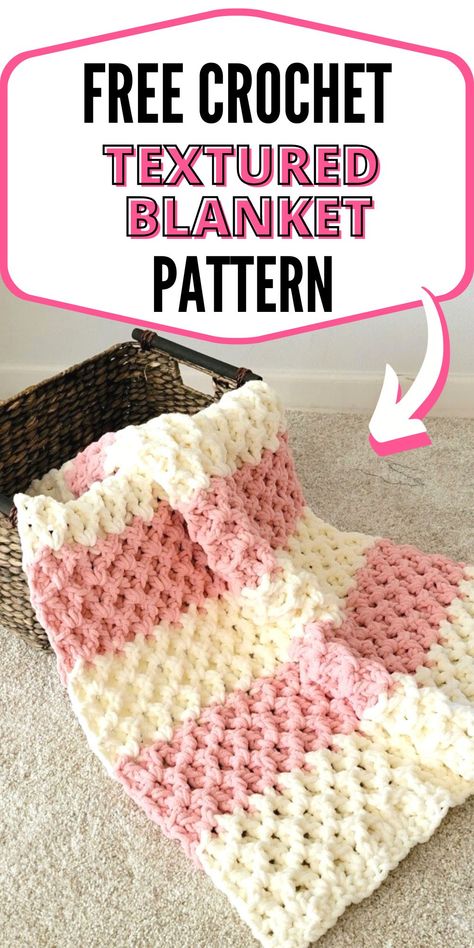 This 3d crochet blanket free pattern is a gorgeous textured blanket. You can make it as a baby blanket or as a throw if you make it in neutral shades. The pattern is a simple is one of the easiest and most awesome 3d crochet afghan you will ever work. Fluffy Crochet Blanket Pattern Free, 3d Crochet Blanket Pattern Free, Crocheted Blankets Free Patterns, Lapghan Crochet Patterns Free Easy, 3d Blanket, Textured Blanket, Chunky Crochet Blanket Pattern, Crochet Blanket Stitch Pattern, 3d Crochet