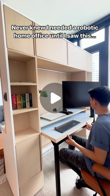 Ori on Instagram: "Add robotic home office to my list of must-haves in my next apartment.  . . This is an Ori Expandable Apartment at @ovationseattle . Check our page to learn more! . . #robotic #adaptive #musthave #home #design #wfh #officelife #workfromhome #ori #pocketoffice" House Products, Bay House, Saving Ideas, Small Space, Working From Home, Space Saving, Home Design, Small Spaces, Room Ideas