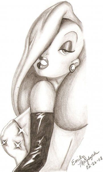 How To Draw Jessica Rabbit Step By Step, Jessica Rabbit Sketch, Jessica Rabbit Wallpaper, Jessica Rabbit Drawing, Jessica Rabbit And Roger Rabbit, Jessica Rabbit Tattoo, Jessica Rabbit Art, Rabbit Drawing Easy, Jessica Rabbit Cartoon