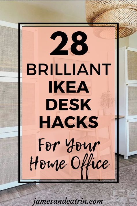 Unleash your creativity with 28 innovative IKEA desk hacks. From hidden desks to double setups, these ideas will transform your workspace. Dive into a world of stylish, functional home office solutions with IKEA desk hacks. #ikeadeskhacks #deskideas #homeoffice #deskinspo Hidden Desks, Standing Desk Hack, Kallax Desk, Ikea Office Hack, Ikea Kitchen Hacks, Ikea Closet Hack, Ikea Hacks Ideas, Functional Home Office, Ikea Home Office