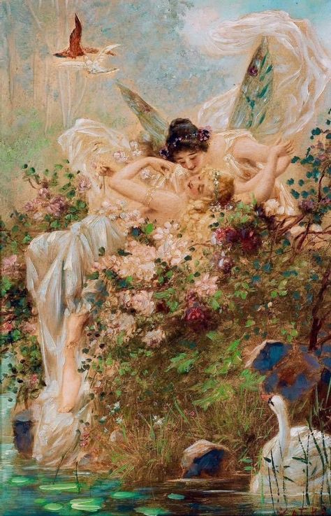 l’art est une étoile on Twitter: "“two fairies embracing in a landscape with a swan" by Hans Zatzka… " Two Fairies, Hans Zatzka, Fairy Dance, Rococo Art, Istoria Artei, Rennaissance Art, Lesbian Art, Art Ancien, Arte Inspo