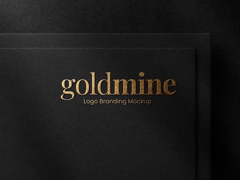 Luxury gold foil embossed logo mockup on... | Free Psd #Freepik #freepsd #corporate-identity #branding #logo-mockup #cardboard Identity Branding, Branding Design Packaging, Logo Mockup, Branding Mockups, Design Packaging, Black Paper, Corporate Identity, Free Mockup, Embossed Logo