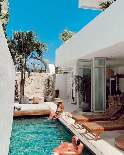 The Stay Berawa | Canggu Villas on Instagram: “Starting the week right! Repost from the gorgeous @becsavill 💫 @casapalma.bali #casapalmabali” Small Pools Backyard, Bali Instagram, Small Pool Design, Small Pools, Backyard Pool Designs, Swimming Pools Backyard, September 8, Swimming Pool Designs, Small Backyard Pools