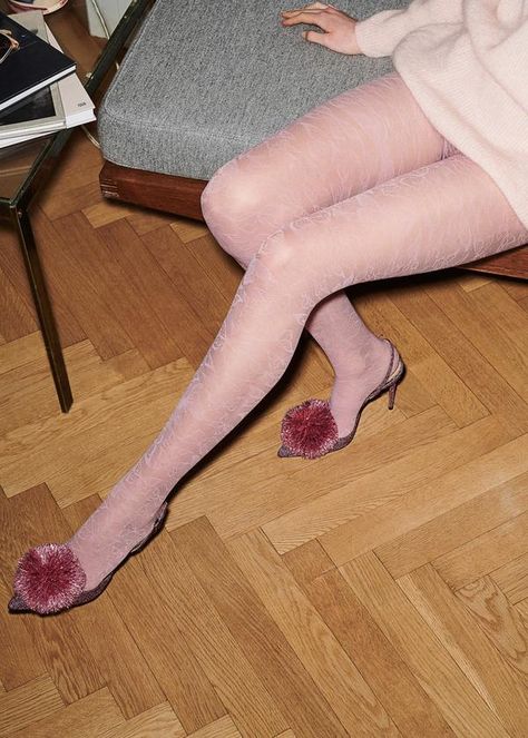 Pink Tights Aesthetic, Pink Pantyhose Outfit, Pink Stockings Outfit, Coloured Tights Outfit, Libra Moodboard, Pattern Tights Outfit, Light Pink Tights, Pink Tights Outfit, Bedazzled Tights