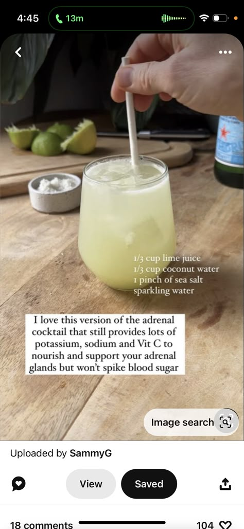 Mineral Rich Drinks, Adrenal Juice, Summer Mocktail, Drink Recipes Nonalcoholic, Refreshing Drinks Recipes, Healthy Drinks Recipes, Mocktail Recipe, Healthy Juices, Smoothie Drinks