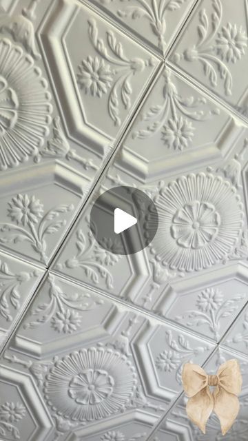 Ceiling Tiles Crafts, Textured Ceiling, Villa Furniture, Pressed Tin Ceiling, French Tile, Embossed Tile, Tin Ceilings, Pressed Tin, Tin Snips