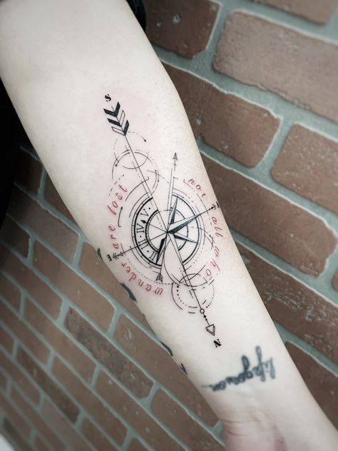 Hobbit Tattoo, Compass Circle, Circle Geometry, Compass Tattoo Design, Geometry Tattoo, Tattoos Designs, Fine Line Tattoos, Tattoos Ideas, Beauty Tattoos