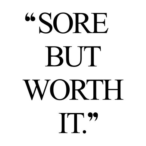 Sore but worth it! Browse our collection of motivational wellness and wellbeing quotes and get instant health and fitness inspiration. Stay focused and get fit, healthy and happy! https://www.spotebi.com/workout-motivation/sore-but-worth-it/ Sore Quotes, Wellbeing Quotes, Motivational Quotes For Athletes, Music Motivation, Thursday Motivation, Fit Girl Motivation, Motivational Quotes For Students, Workout Plan For Women, Work Motivational Quotes