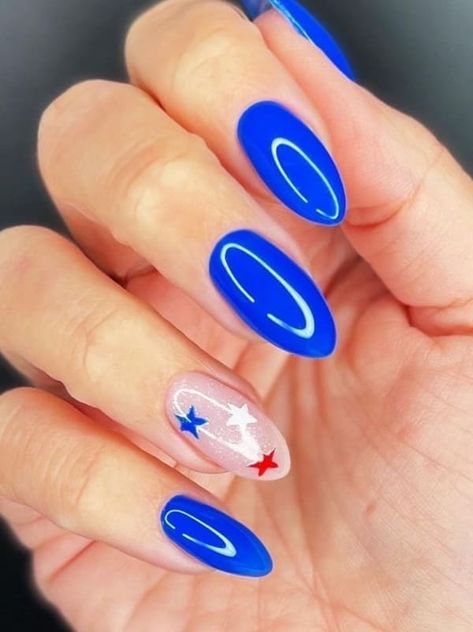 Patriotic Nails Design, Patriotic Nails, Usa Nails, Fourth Of July Nails, 4th Of July Nails, Summery Nails, Her Nails, July Nails, Dipped Nails