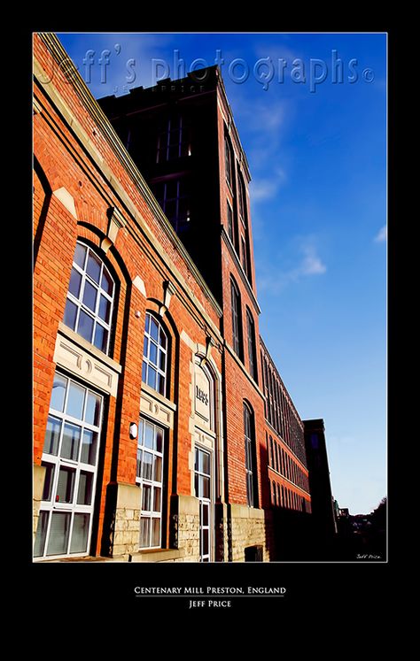 Centenary Mill Preston, England outside Preston England, Brick Architecture, Perspective Drawing, Preston, Multi Story Building, England, The Outsiders, House Styles, Architecture