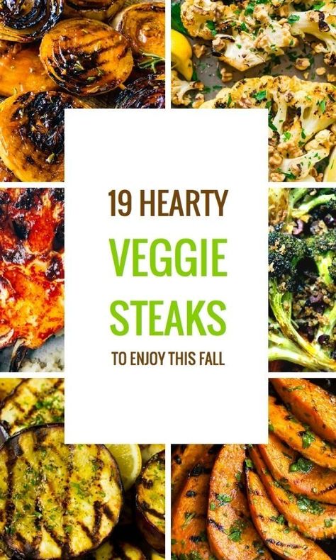 Vegetarian Steak Alternative, Veggie Steak, Vegetarian Steak, Roasted Cabbage Steaks, Pumpkin Spice Drinks, Vegetarian Substitutes, Grilled Cauliflower, Vegan Steak, Meat Replacement