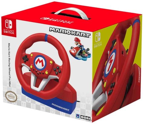 Amazon.com: Hori Nintendo Switch Mario Kart Racing Wheel Pro Mini By - Officially Licensed By Nintendo - Nintendo Switch: Video Games Nintendo Switch Mario Kart, Nintendo Mario Kart, Racing Video, Mario Birthday Party, Switch Accessories, Switch Nintendo, Mario Kart 8, Nintendo Switch Accessories, Mario Nintendo