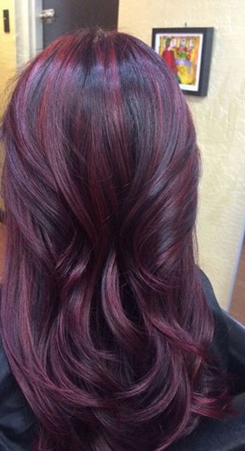 The Cherry Bombre is perfect for color newbies, even if you're a little nervous about making a change! Cherry Bombre, Pelo Color Borgoña, Hair Color Plum, Red Ombre Hair, Plum Hair, Fall Hair Color For Brunettes, Burgundy Hair, Ombre Hair Color, Hair Color And Cut