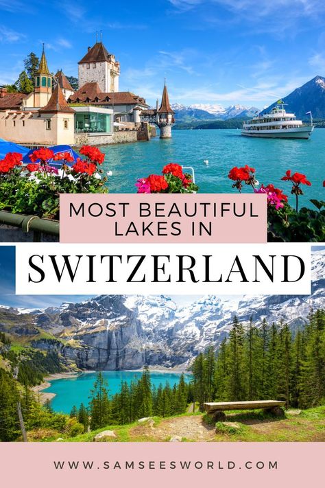 Lakes In Switzerland, Lake Geneva Switzerland, Trip To Switzerland, Lake Lucerne, Places In Switzerland, Switzerland Cities, Lakeside Resort, Places In Europe, Switzerland Travel