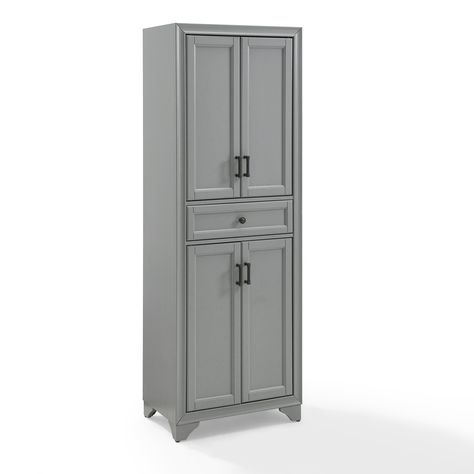 Crosley Furniture Tara Pantry in Distressed Gray - Walmart.com Free Standing Pantry, Upper And Lower Cabinets, Standing Pantry, Beach House Remodel, Lower Cabinets, Pantry Storage Cabinet, Kitchen Pantry Design, Large Cabinet, Value City Furniture