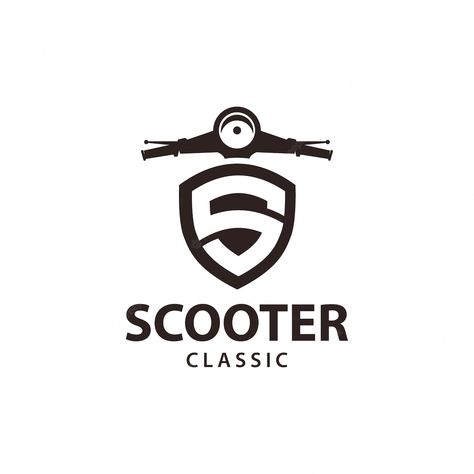 Premium Vector | Moped scooter logo design retro scooter front view vector design Scooter Stickers Design, Bike Delivery Logo, Logo Vespa Design, Vespa Vector Design, Vespa Logo Design, Scooter Logo Design, Motor Logo Design, Delivery Logo Design, Vespa Vector