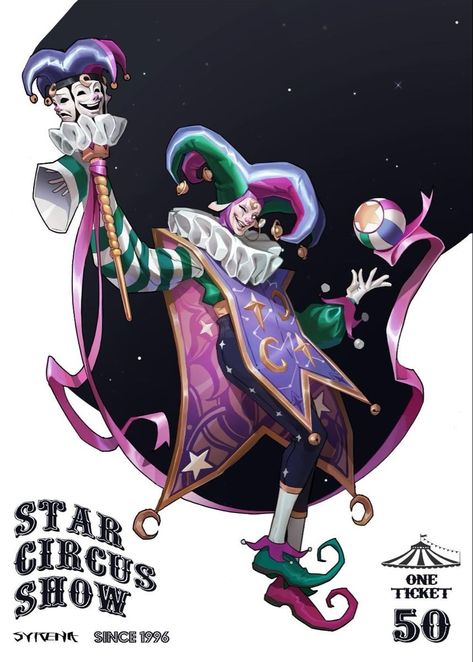 Zoya Cherkassky, Clown Animatronic, Clown Ideas, Clown Costumes, Circus Characters, Dark Circus, Character Drawings, Good Art, Circus Performers