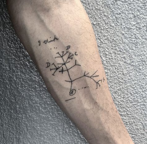 Darwin Tree Of Life Tattoo, Charles Darwin Tattoo, Biology Tattoo Ideas, Darwin Tattoo, Biology Tattoo, Scientific Tattoo, Tattoo Patchwork, Evolution Tattoo, Anatomy Tattoo