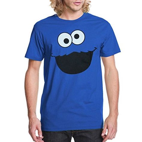 Cookie Monster Shirt, Cookie Monster T Shirt, Nostalgia Clothing, Cookie Monster Costume, Sesame Street Cookies, Monster Costumes, Sesame Street Cookie Monster, Sesame Street Characters, Monster Face