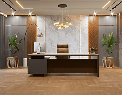 Director Office Interior Design, Luxury Office Interior Modern, Modern Manager Office Design, Ceo Office Wall Design, Office Cabin Interiors, Office Interior Design Luxury Classic, General Manager Office Design, Office Cabin Wall Design, Cabin Design Office