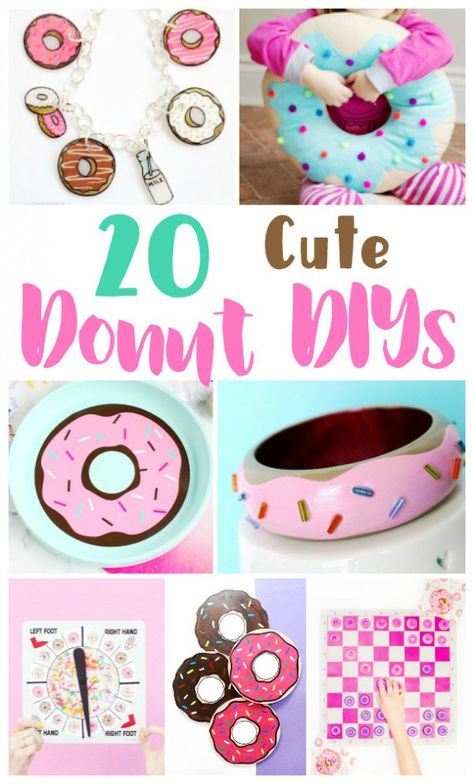 Donut Crafts, Donut Diy, Donuts Design, Donut Craft, Donut Decor, Donut Theme Party, Donut Decorating Ideas, Pinata Diy, Diy Donut