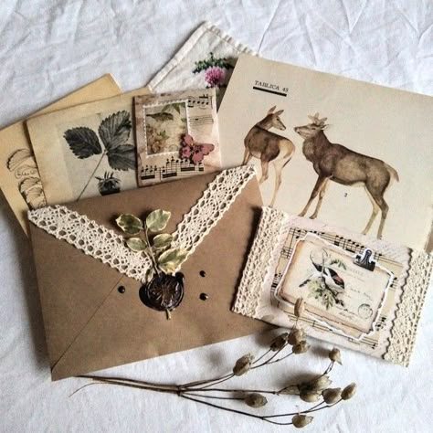 🍞cottagecore🍞 Letters Aesthetic, Snail Mail Inspiration, Pen Pal Ideas, Penpal Ideas, Mail Art Envelopes, Letter Ideas, Aesthetic Letters, Pen Pal Letters, Envelope Art