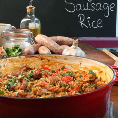 Gordon Ramsay's Spicy Sausage Rice recipe - Cooking on a Budget - Gordon Ramsay's Ultimate Cookery Course Gordon Ramsey Recipes, Sausage Rice, Gordon Ramsay Recipe, Spicy Rice, Chef Gordon Ramsay, Spicy Sausage, Cooking On A Budget, Food Channel, Food Network