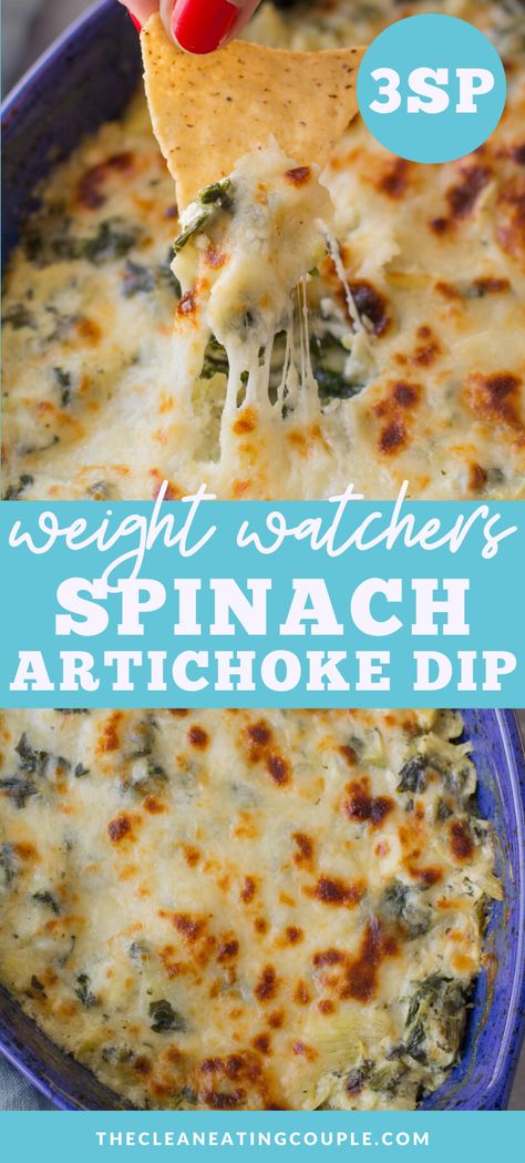 Healthy Spinach Artichoke Dip, Clean Eating Guide, Spinach Artichoke Dip Recipe, Healthy Appetizer, Healthy Appetizer Recipes, Healthy Dips, Spinach Artichoke Dip, Healthy Gluten Free Recipes, Buffalo Chicken Dip