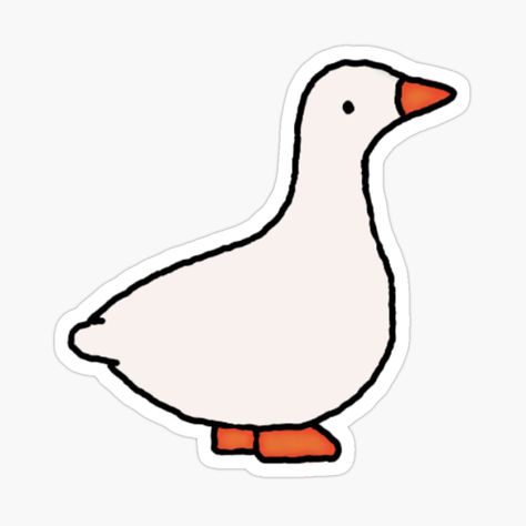 You can check out this sticker and many others at my RedBubble shop!! The link is above :) Goose Sticker, Sticker Png, Canning