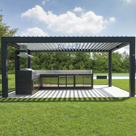 Hot Selling Motorised Awning Electric Gazebo Hotel Pergola Canopy For Outdoor - Buy Pergola Canopy, Electric Pergola, outdoor pergola Product on Aluminum Pergola-AlunoTec Sunshade Pergola, Rustic Pavilion, Gazebo Party, Car Porch Design, Aluminium Pergola, Pergola Retractable, Louvered Roof, Portable Gazebo, Car Porch