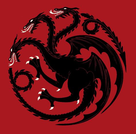 Targaryen Sigil, Daena Targaryen, Costume Viking, Medieval Shields, Gra O Tron, House Targaryen, House Of Dragons, Noble House, Black Dragon