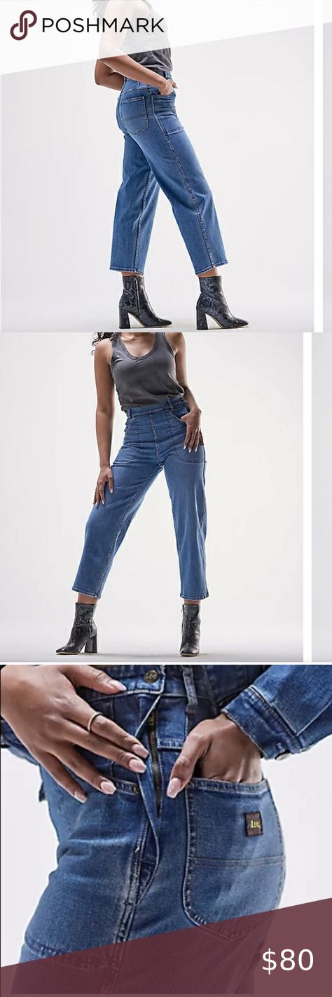 Lee Reissue High Rise All Purpose Straight Side Zip Jeans Side Zip Jeans, Utility Style, Lee Denim, Same Style, The Jeans, Vintage Modern, Back Pocket, Side Zip, Latest Fashion Trends