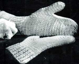 Men's Mittens #99 knit pattern originally published in 2 Needle Mittens, Doreen Knitting Vol 91. Straight Needle Knitting, Mittens Free Pattern, Free Knit Patterns, Crochet Baby Mittens, Crochet Mittens Free Pattern, Gloves Knitting, Knit Tutorials, Mittens Knitting, Toddler Mittens