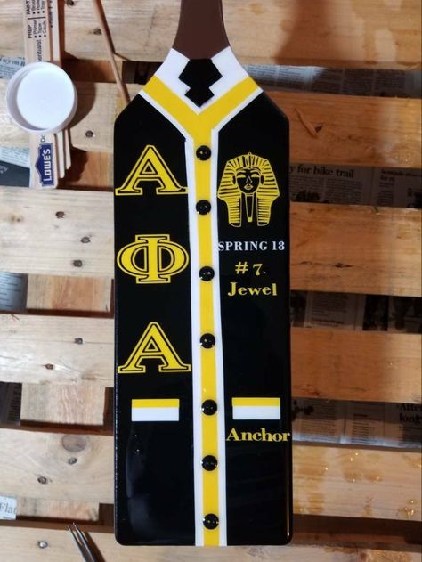 Fraternity Paddles, Alpha Kappa Psi, Delta Sigma Theta Gifts, Paddle Ideas, Fraternity Gifts, Greek Paddles, Alpha Phi Alpha Fraternity, Alpha Fraternity, Frat Coolers