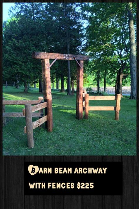 Railroad Ties Driveway Entrance, Farm Fence Gate Ideas, Wood Archway Outdoor, Horse Hitching Post Ideas, Farm Gates Entrance Driveways Country, Timber Archway, Railroad Tie Fence, Rustic Driveway Entrance, Rustic Archway