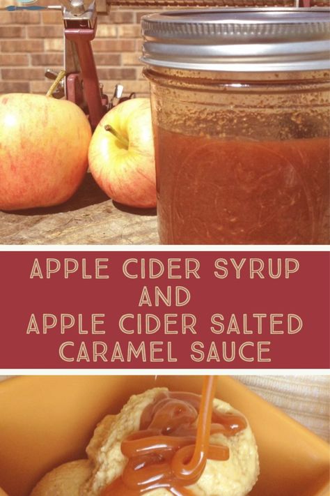 Boiled Apple Cider, Apple Cider Sauce, Boiled Cider, Apple Cider Syrup, Recipe Using Apples, Caramel Pears, Apple Cider Caramels, Pear Recipes, Salted Caramel Sauce