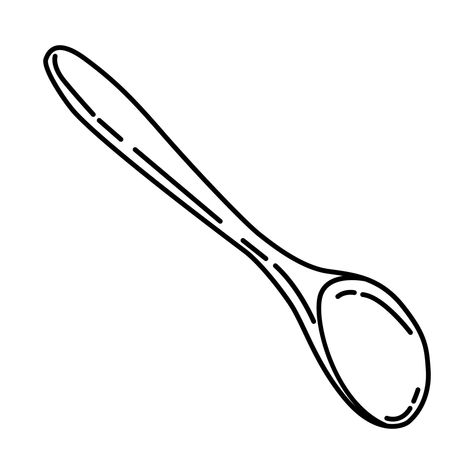 Wooden Spoon Tattoo, Wooden Spoon Drawing, Spoons Drawing, Spoon Drawing, Consumer Rights, Wooden Ladle, Design Apps, Icon Style, Cooking Spoon