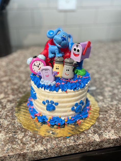 Blues Clues Birthday Cake Ideas, Blues Clues Birthday Party Cake, Blue Clues Birthday Cake, Blues Clues Treats, Blues Clues Cake 1st Birthdays, Blues Clues Photo Shoot, Blues Clues Smash Cake, Blues Clues First Birthday, Blues Clues 1st Birthday Party