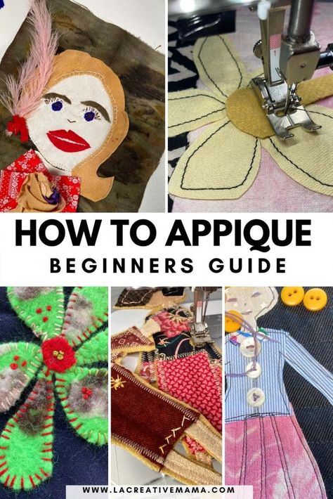 Embroidery Machine Applique Tutorial, Applique Designs Free, Machine Applique Tutorials, Fabric Applique Diy, How To Applique, Free Applique Patterns, Upcycling Clothes, Applique Art, Applique Tutorial