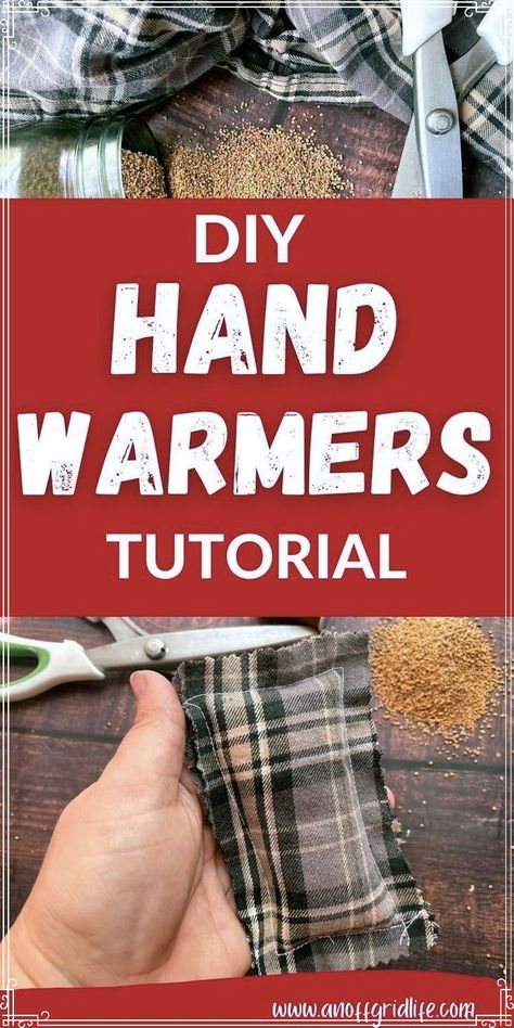 Learn how to make your own DIY hand warmers using flannel and rice! This easy tutorial will walk you through the steps to create eco-friendly hand warmers perfect for chilly weather. Reduce waste and keep your hands warm with these simple and reusable warmers that can be used over and over again. Diy Handwarmers, Diy Hand Warmers, Close Pin, Reusable Hand Warmers, Rice Heating Pads, Pinking Shears, Small Sewing Projects, Christmas Sewing, Sewing Projects For Beginners