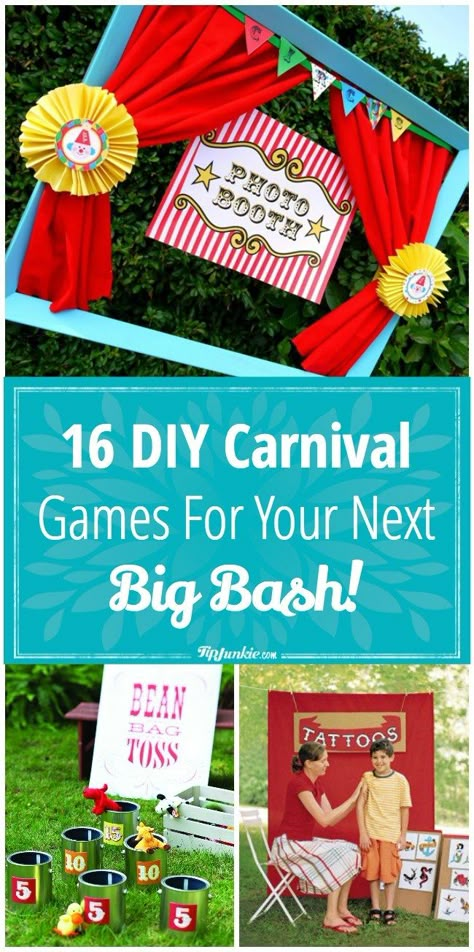 carnival games pinnable-jpg Carnival Game Signs, Halloween Carnival Games, School Carnival Games, Diy Carnival Games, Backyard Carnival, Carnival Games For Kids, Fall Carnival, Diy Carnival, Carnival Theme Party