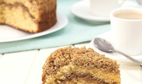 Easy Cinnamon Swirl Coffee Cake - food you can actually make homemade! Fun recipe to make with kids - all using ingredients found at Costco! #costco #costcofinds #costcodeals #recipes #easyrecipes #coffeecake #breakfastrecipes #breakfast #brunch #potluck Cinnamon Swirl Coffee Cake, Pumpkin Cake Recipe, Pecan Coffee Cake, Homemade Sour Cream, Cinnamon Coffee Cake, Sour Cream Coffee Cake, Pumpkin Cake Recipes, Crumble Cake, Cinnamon Coffee