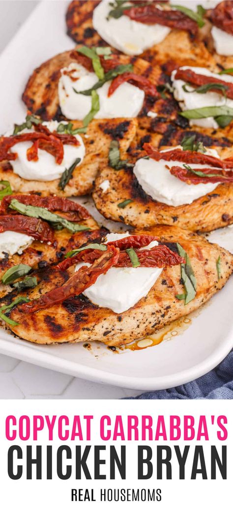 You don't have to leave the house to enjoy sit-down quality dining with this mouth-watering Copycat Carrabba's Chicken Bryan! #Realhousemoms #copycat #carrabbas #chickenbryan #chickenrecipe #maindish #sundriedtomato #onions #mustard #goatcheese Carrabas Chicken Bryan, Carrabbas Chicken Bryan, Chicken Bryan, Holy Cannoli, Copycat Restaurant Recipes, Boneless Chicken Breast, Cannoli, Poultry Recipes, One Pot Meals