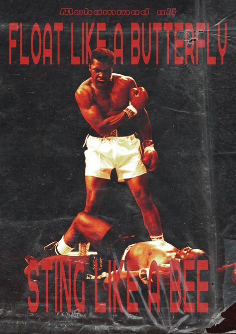 Muhammad Ali Wallpaper, Sting Like A Bee, Float Like A Butterfly, Like A Butterfly, Muhammad Ali, Graphic Design Poster, Graphics Designer, Free Prints, A Butterfly