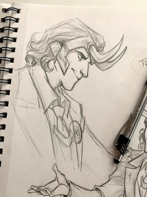 Brianna Garcia, Loki Drawing, Loki Art, Loki Fanart, Marvel Drawings, Marvel Fan Art, Sketches Tutorial, Loki Marvel, Loki Laufeyson