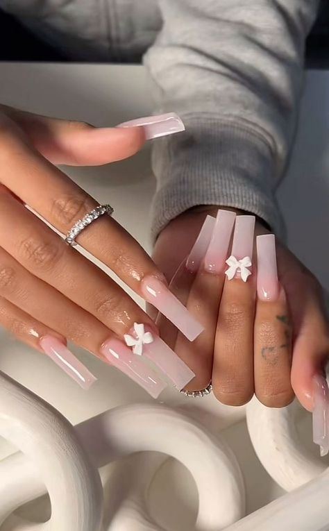 #follow #nailart #nailsofinstagram #acrylicnails #nails #beautyblog #blogging #blogger #blog Long Nails Black Women, Basic Baddie Nails, Poppin Nails, Nail Goals, Milky Nails, Square Nail, Hard Nails, Long Acrylic Nail Designs, Drip Nails