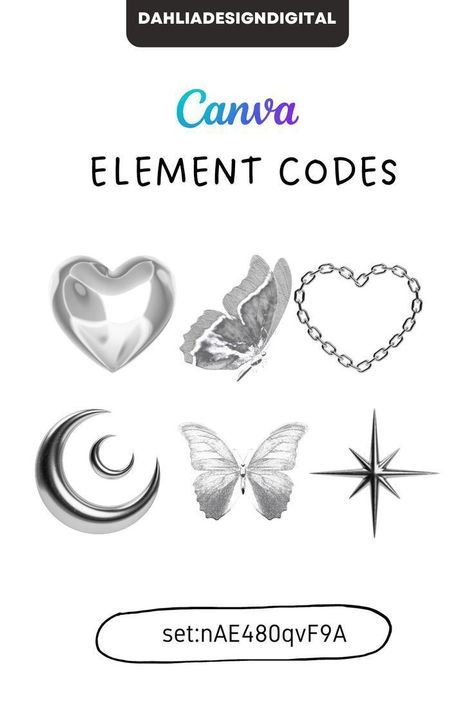 Canva 3d Elements Code, Free Elements Canva, Canva Codes Free, Y2k Elements Canva, Canva Codes Elements Aesthetic, Elemen Canva Free, Canva Y2k Elements, Y2k Canva Element, Canva Codes Elements