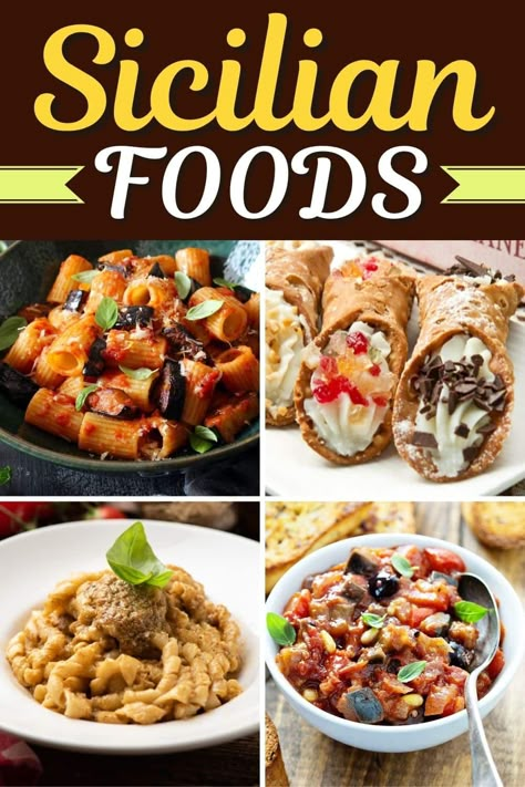 From the sweet and savory to everything in between, Sicilian foods are always a hit. Between the tender Panelle and dreamy gelato, this list has it all. Non Pasta Italian Recipes, Sicilian Food Recipes, Sicilian Dinner Party, Authentic Italian Recipes Sicily Sicilian Food, Sicilian Pasta Recipes, Authentic Sicilian Recipes, Traditional Sicilian Recipes, Sicilian Appetizers, Sopranos Recipes